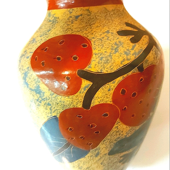 Artisan Ceramic Frog Vase - Picture 8 of 10